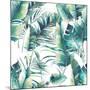 Summer Palm Tree and Banana Leaves-Eisfrei-Mounted Art Print