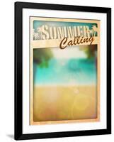 Summer Paradise Background-IstONE-Framed Art Print