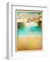 Summer Paradise Background-IstONE-Framed Art Print