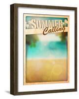 Summer Paradise Background-IstONE-Framed Art Print