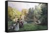 Summer Party at the Trianon-Emile-Charles Dameron-Framed Stretched Canvas