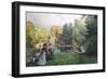 Summer Party at the Trianon-Emile-Charles Dameron-Framed Giclee Print