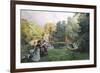 Summer Party at the Trianon-Emile-Charles Dameron-Framed Giclee Print