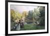 Summer Party at the Trianon-Emile-Charles Dameron-Framed Giclee Print