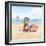 Summer Paws Patriotic III-Beth Grove-Framed Art Print