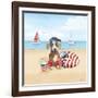 Summer Paws Patriotic III-Beth Grove-Framed Art Print