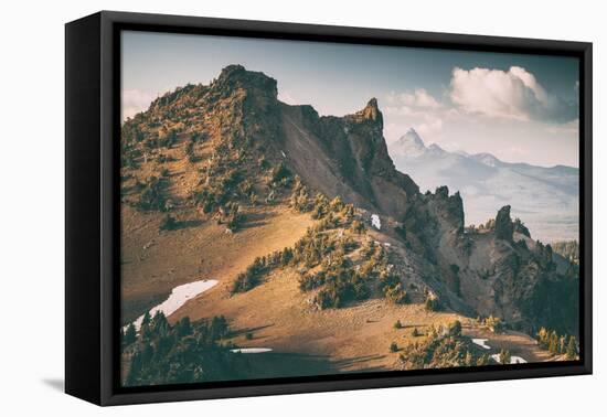 Summer Peaks, Southern Oregon, Crater Lake National Park-Vincent James-Framed Stretched Canvas