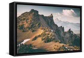 Summer Peaks, Southern Oregon, Crater Lake National Park-Vincent James-Framed Stretched Canvas