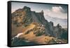 Summer Peaks, Southern Oregon, Crater Lake National Park-Vincent James-Framed Stretched Canvas