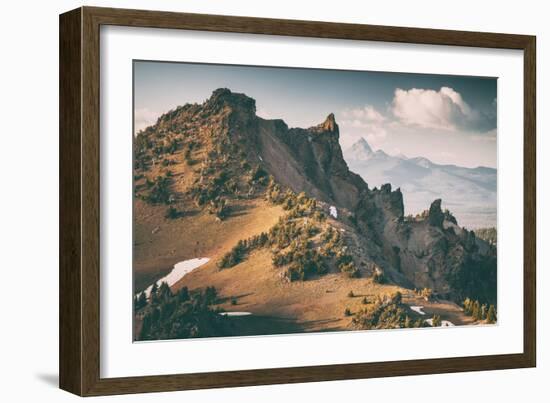 Summer Peaks, Southern Oregon, Crater Lake National Park-Vincent James-Framed Photographic Print