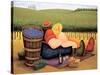 Summer Picnic-Lowell Herrero-Stretched Canvas