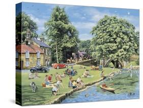 Summer Picnics-Trevor Mitchell-Stretched Canvas