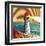 Summer Point Lighthouse-bigredlynx-Framed Art Print