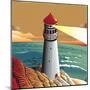 Summer Point Lighthouse-bigredlynx-Mounted Art Print