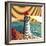 Summer Point Lighthouse-bigredlynx-Framed Premium Giclee Print