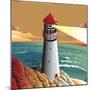 Summer Point Lighthouse-bigredlynx-Mounted Premium Giclee Print