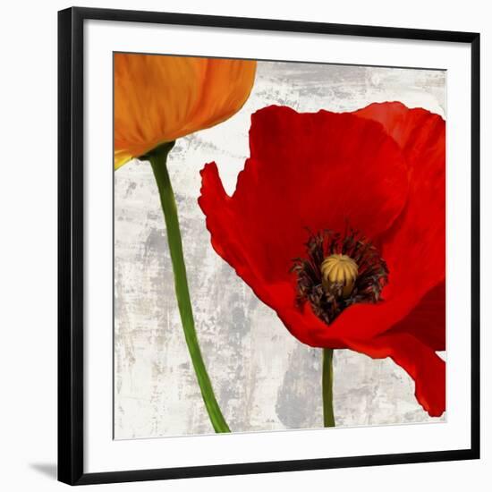 Summer Poppies I-Jenny Thomlinson-Framed Art Print