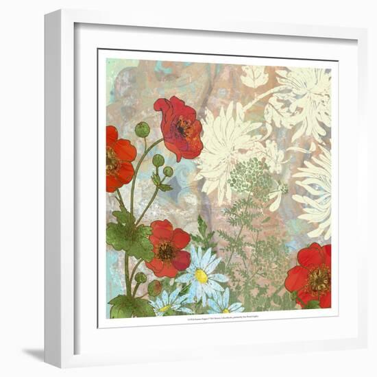 Summer Poppies I-R. Collier-Morales-Framed Art Print