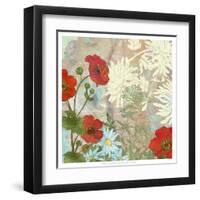 Summer Poppies I-R. Collier-Morales-Framed Art Print