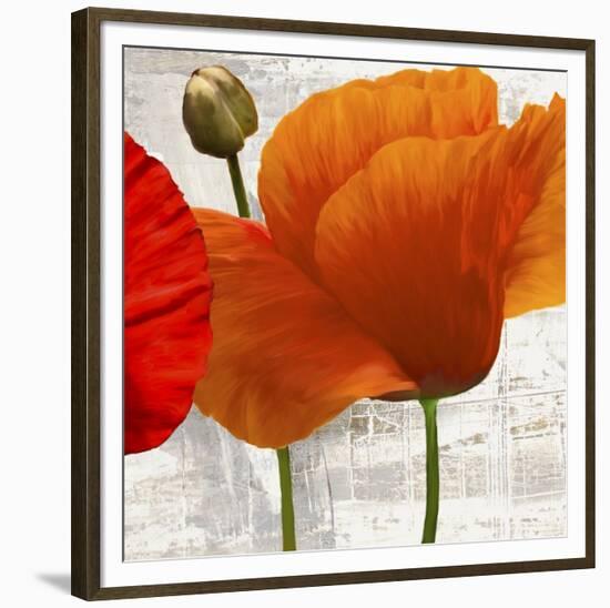 Summer Poppies II-Jenny Thomlinson-Framed Art Print