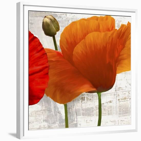 Summer Poppies II-Jenny Thomlinson-Framed Art Print