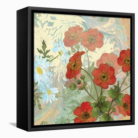 Summer Poppies II-R. Collier-Morales-Framed Stretched Canvas