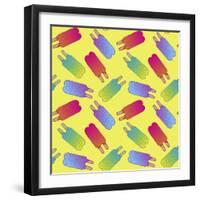 Summer Popsicle Party Pattern-Lauren Ramer-Framed Giclee Print