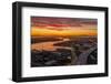 Summer Port Sunset Brooklyn Basic, Township Commons, Downtown Oakland-Vincent James-Framed Photographic Print