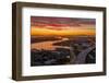 Summer Port Sunset Brooklyn Basic, Township Commons, Downtown Oakland-Vincent James-Framed Premium Photographic Print