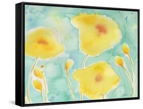 Summer Rain #3-Sheila Golden-Framed Stretched Canvas