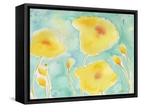 Summer Rain #3-Sheila Golden-Framed Stretched Canvas