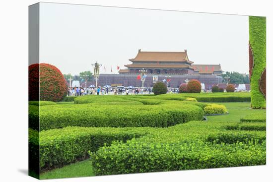 Summer Rain at Tien an Mien Square and Forbidden City, Beijing, China-Stuart Westmorland-Stretched Canvas