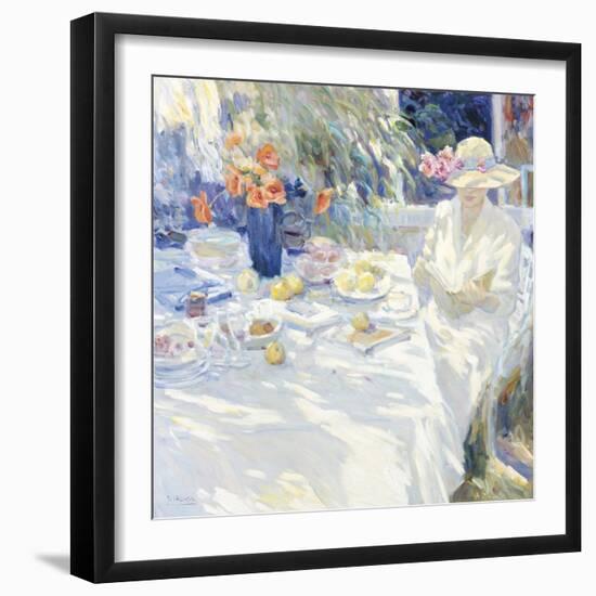 Summer Read-Malva-Framed Giclee Print