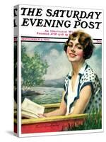 "Summer Reading," Saturday Evening Post Cover, September 4, 1926-Bradshaw Crandall-Stretched Canvas