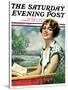 "Summer Reading," Saturday Evening Post Cover, September 4, 1926-Bradshaw Crandall-Stretched Canvas