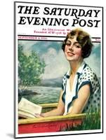 "Summer Reading," Saturday Evening Post Cover, September 4, 1926-Bradshaw Crandall-Mounted Giclee Print