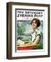 "Summer Reading," Saturday Evening Post Cover, September 4, 1926-Bradshaw Crandall-Framed Premium Giclee Print