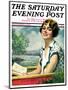 "Summer Reading," Saturday Evening Post Cover, September 4, 1926-Bradshaw Crandall-Mounted Premium Giclee Print