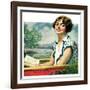 "Summer Reading,"September 4, 1926-Bradshaw Crandall-Framed Giclee Print