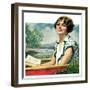 "Summer Reading,"September 4, 1926-Bradshaw Crandall-Framed Premium Giclee Print