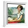 "Summer Reading,"September 4, 1926-Bradshaw Crandall-Framed Giclee Print