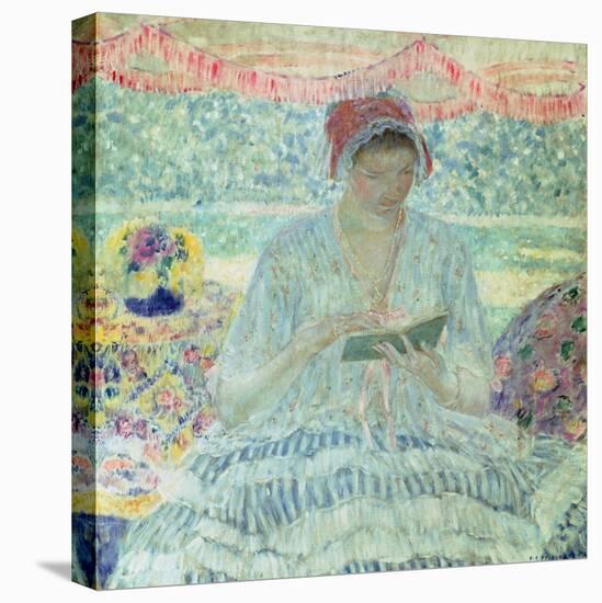 Summer Reading-Frederick Carl Frieseke-Stretched Canvas