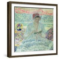 Summer Reading-Frederick Carl Frieseke-Framed Giclee Print