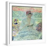 Summer Reading-Frederick Carl Frieseke-Framed Giclee Print