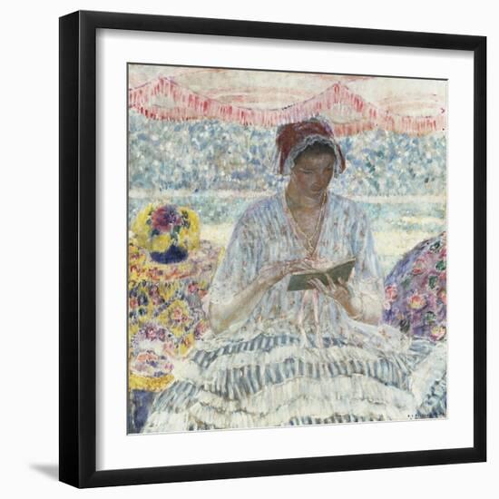 Summer Reading-Frederick Carl Frieseke-Framed Giclee Print