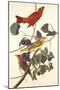 Summer Red Bird-John James Audubon-Mounted Art Print