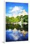 Summer Reflections - In the Style of Oil Painting-Philippe Hugonnard-Framed Giclee Print