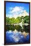 Summer Reflections - In the Style of Oil Painting-Philippe Hugonnard-Framed Giclee Print