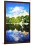 Summer Reflections - In the Style of Oil Painting-Philippe Hugonnard-Framed Giclee Print