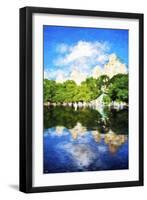 Summer Reflections - In the Style of Oil Painting-Philippe Hugonnard-Framed Giclee Print